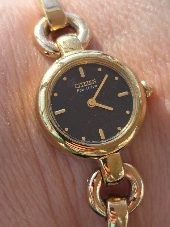 Citizen Ladies Eco-Drive Steel Silhouette Bangle Watch Gold Tone main image 5